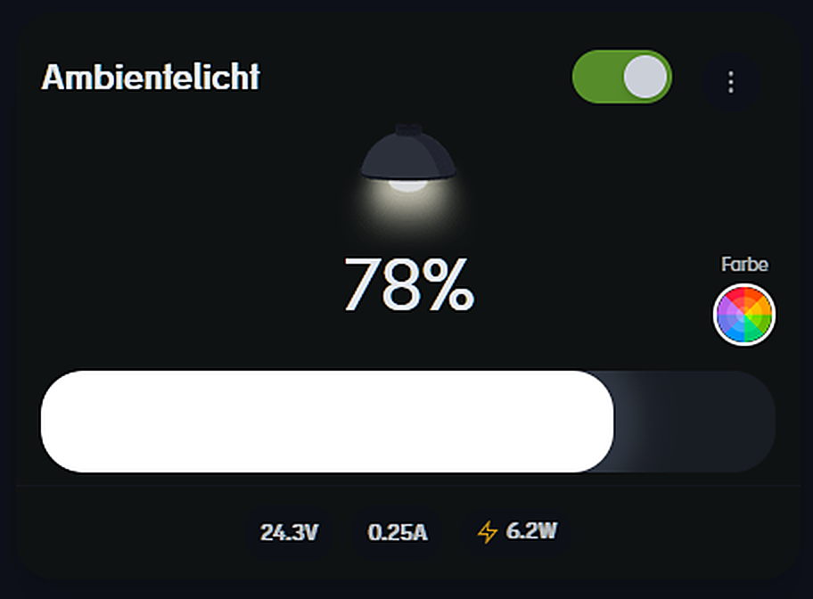 Licht mit Gefühl und ehrlichem Verbrauch